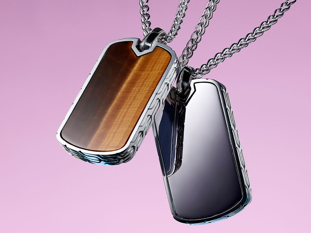 John Hardy Dog Tag Pendants for Him