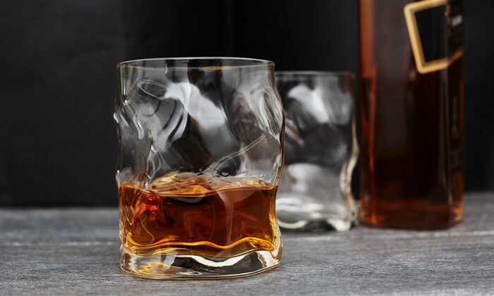 Melted Whiskey Glasses