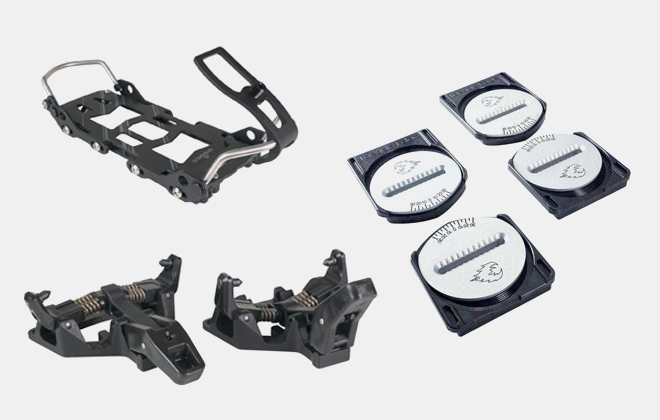 Spark R&D Dyno DH Hardboot Bindings, Tech Toes, pucks, and risers